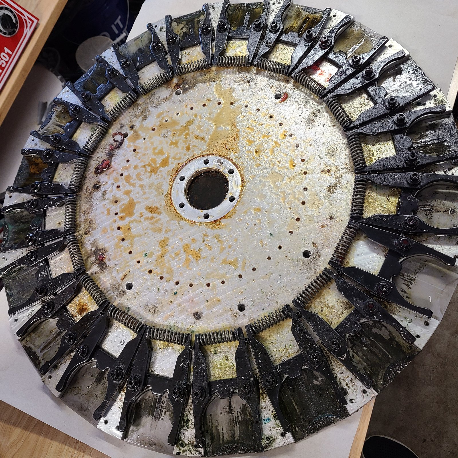 Cleaning and rebuilding a mill tool changer