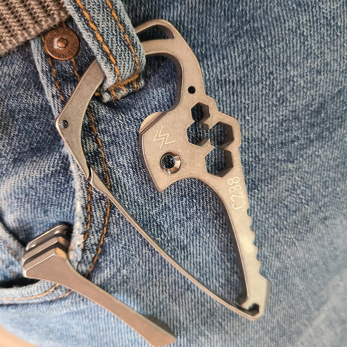 Titanium C238 on belt loop